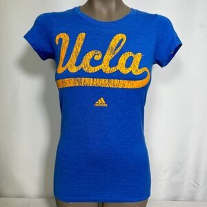 UCLA Bruins Adidas Distressed Heather Blue Primary Logo T-Shirt Women's SMALL